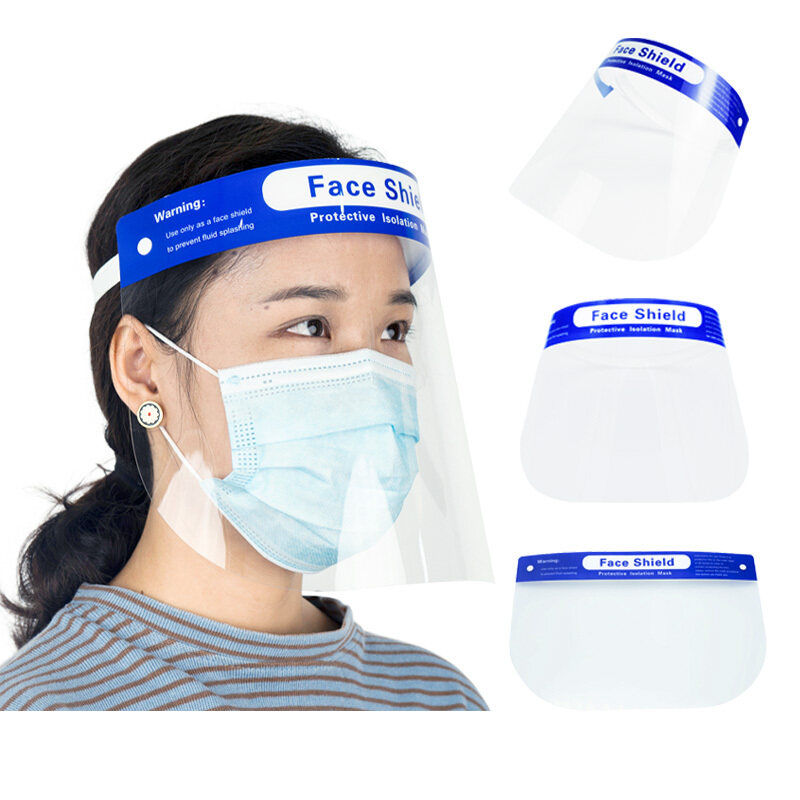 Clear face shield PET Face shields anti UV transparent face shield
