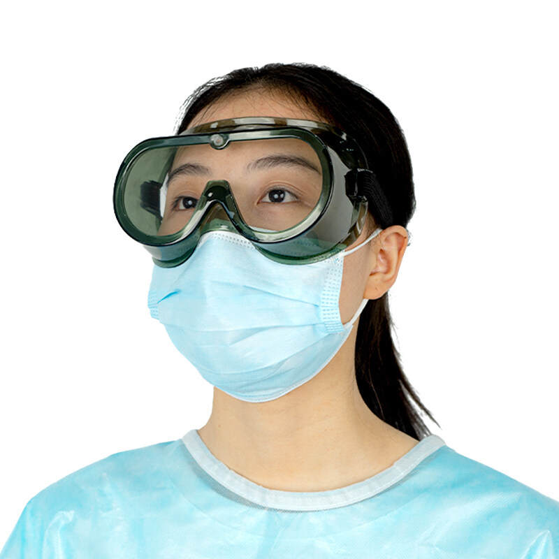 PC PVC Indirect Ventilation goggles Anti fog splash chemical plastic eye protective Safety Goggles Glasses