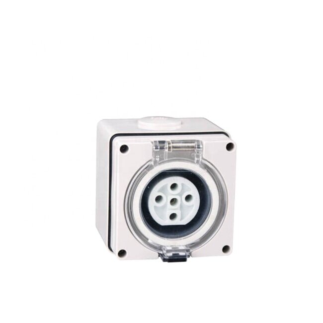 Electric plastic connector 32A 500V power industrial socket with IP66
