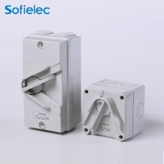 Waterproof change over switch 20A protective box isolation switch