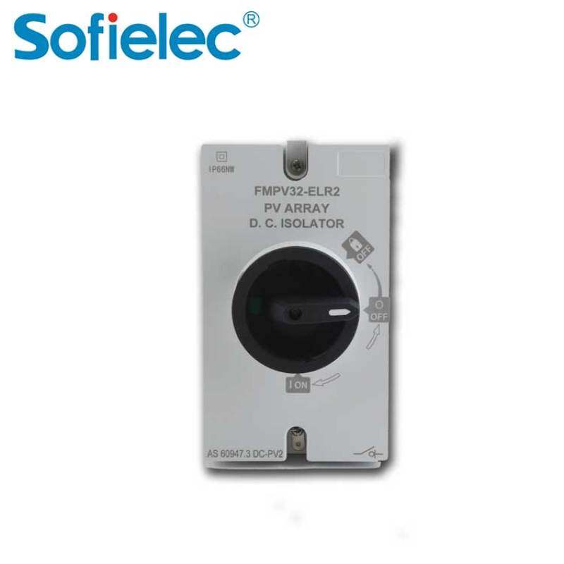 PV DC Isolator switch FMPV16-ELR2 series DC1200V 4P 16A CB TUV CE SAA aporval IP66 waterproof disconnector switch