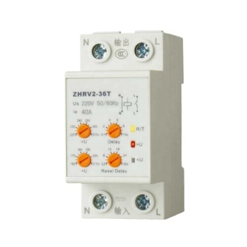 High quality Automatic reset  protector orover under voltage 40A relay