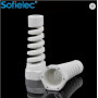 High quality IP68 waterproof M18-LR plastic long thread spiral nylon cable gland  with strain relief