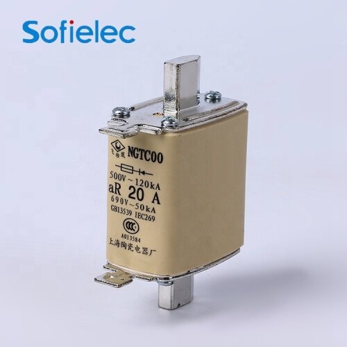 NGTC00 AR 20A Ceramic Fuse With GB13539/IEC269 Certificate