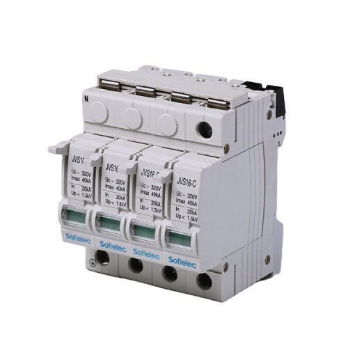 Sofielec CE certificate 10-70kA1P 2P 3P 4P easy plug-in SPD surge lightning protection surge protective device