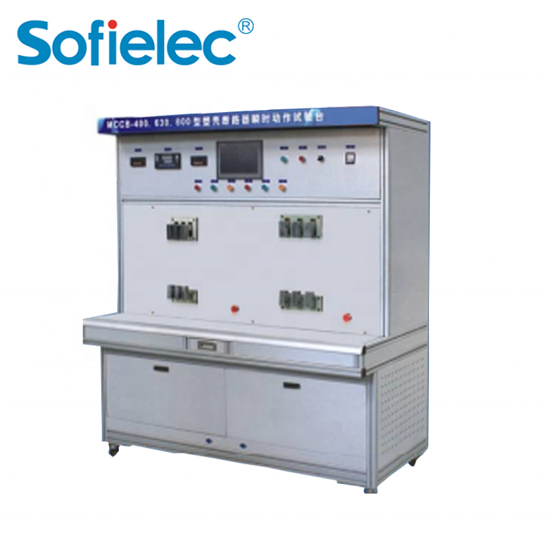 Test bench for standard operating characteristics of Moulded-case circuit breakercharacteristics of Moulded-casecircuit breaker