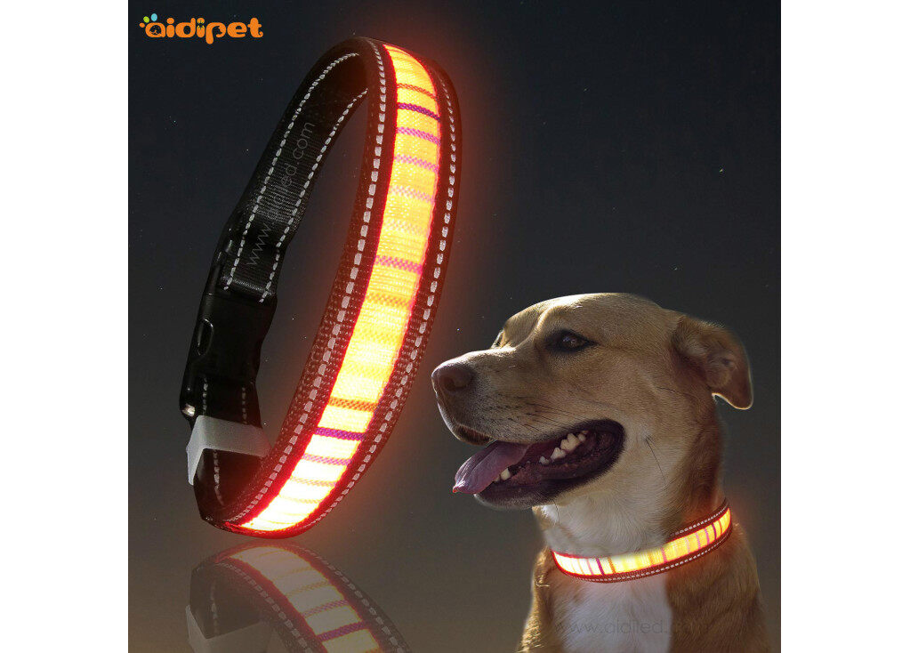 Rechargeable LED Polyester Webbing Pet Collar Review