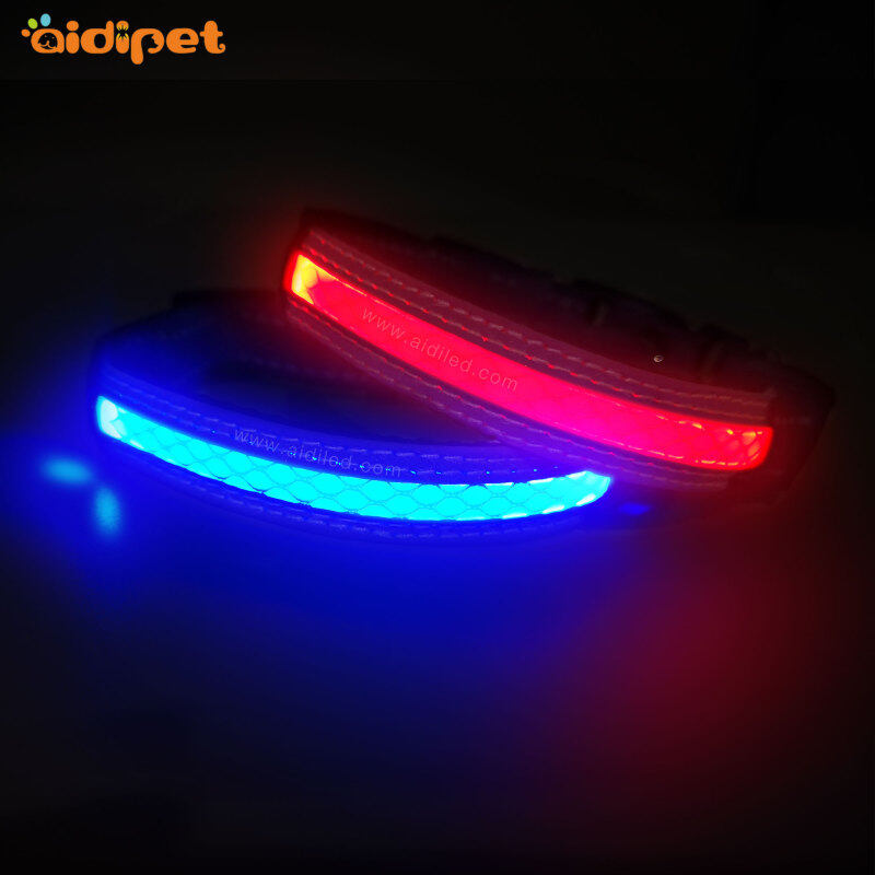 Small Puppy Doggie Collar with Led XS XXS fit for Puppy Light up Safety Collar for Night Walking
