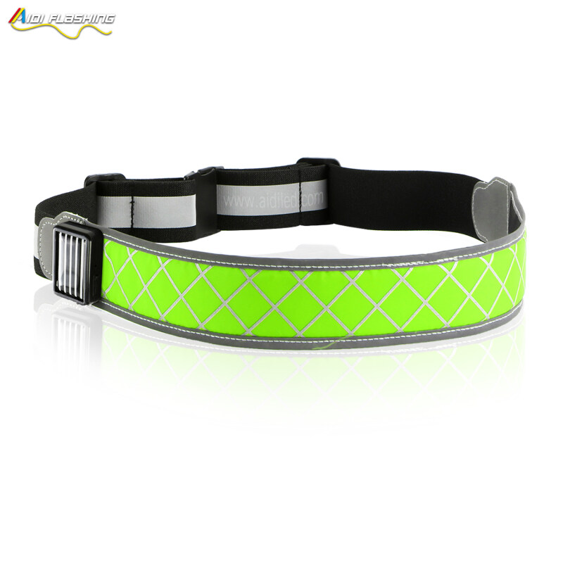 AIDI-S12 Lightweight Running Belt with USB Rechargeable Battery Water Resistant Running Belt Led for Night Jogging