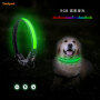White USB Big Capacity Battery Flashing Dog Collars Luminous RGB Pet Dog Cat Collar with Fashion Design