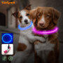 Bright Flashing Luminous Dog Collar Free Size Cuttable TPU Dog Collar Christmas Light Up in Dark Dog Collar Light