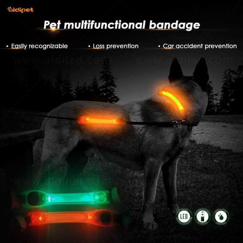 Convenient Accessories Dog Walking Light Detachable dog Collar Led Leash Harness Light for Pet Safety in Dark