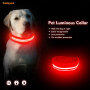 Pet Waterproof USB Rechargeable LED Dog Collar Night Safety Flashing Pet Supplies Dog Accessori
