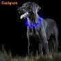 Dog Led Collar Safety Light Dog Flashing Led Collar Glow Silicone Pet Dog Collars Free Size