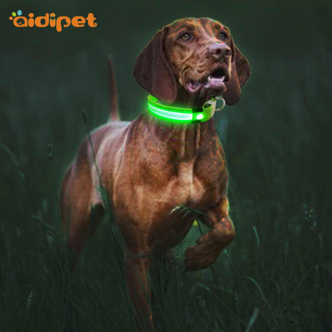 Led Pets Collars Anti-lost Night Led Usb Charging Dog Collar Luminous Nylon Flashing Pet Cat Dog Collar