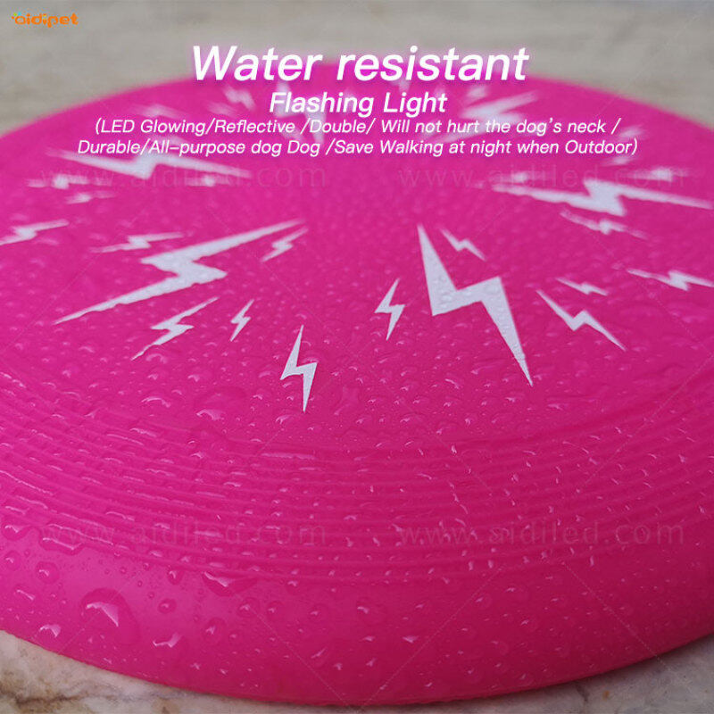 Manufacturer Durable Led Light Water Resistant Flashing Light Pet dog Flying Discs