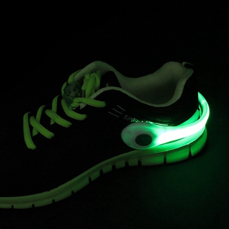 Night Sport Jogging Running Shoe Clip with CR2032 Battery Flashing Light up Shoe Clip