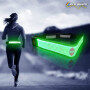 Grid Pattern USB Charging Led Running Belt Night Sports Jogging Walking Cycling Belt Flashing at Night for Safety
