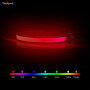 2021 Fancy RGB Led Dog Collar Multicolor Light UP Dog Pet Collar with Large Capacity USB Battery