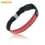 Cool Classic PU Leather Hollow Printing Led Dog Collar for Night Safety USB Rechargeable Luminous Collar