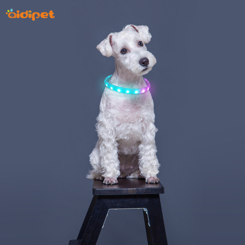 Promote SalesCool RGB LED Dog Collar Necklace Multi-color Led Pet Collar Custom Size Flashing Dog Collar Light