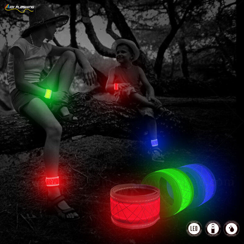 Led Slap Band Led Band LED Slap Bracelet Lights Glow Band For Running Activity Replaceable Battery