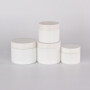 cosmetic packaging white color glass cream container 20ml 30ml 50ml different size shea butter cosmetic jar glass jar