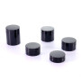 50g 70g 100g 200g 250g PET Black  Round Shape Plastic Container Jar with Black Lid for Lotion Creams