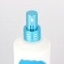 Hot selling opal white glass dropper bottles and jars for cosmetic with blue aluminum pump