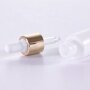 Opal White Glass Essential Oil Serum Bottle with Dropper Pipette