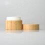 Eco friendly cosmetic containers 5g bamboo cosmetic jar with PP inner
