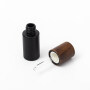 30ml 50ml 100ml black frosted simple ash tree wooden lotion glass dropper bottle