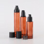 Cosmetic packaging 15ml 30ml 60ml 125ml 200ml black glass spray bottles full set frosted amber glass bottle