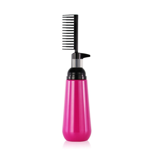 150ml plastic PET hair oil bottle with comb for hair care