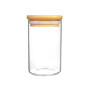 Glass Storage Jar Cover Customized Round Acacia Wood Seal Lid with Glass Storage Jar Wooden Lid Clear, Transparent Sundries