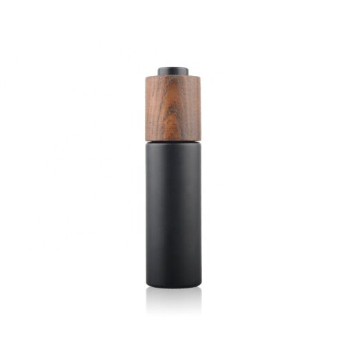 New developed 30ml frosted dropper glass bottle with bamboo wooden dropper lid pump multiple capacities