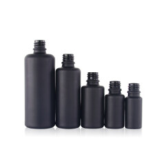10ml 20ml 30ml 50ml 100ml cosmetic frosted black glass dropper lotion bottle