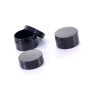 50g 70g 100g 200g 250g PET Black  Round Shape Plastic Container Jar with Black Lid for Lotion Creams