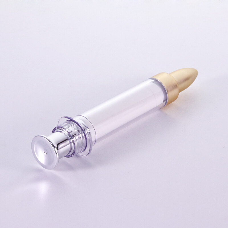 Luxury Refillable Acrylic smeared skincare tube water light needle for medical beauty salon essence syringe cosmetic packaging