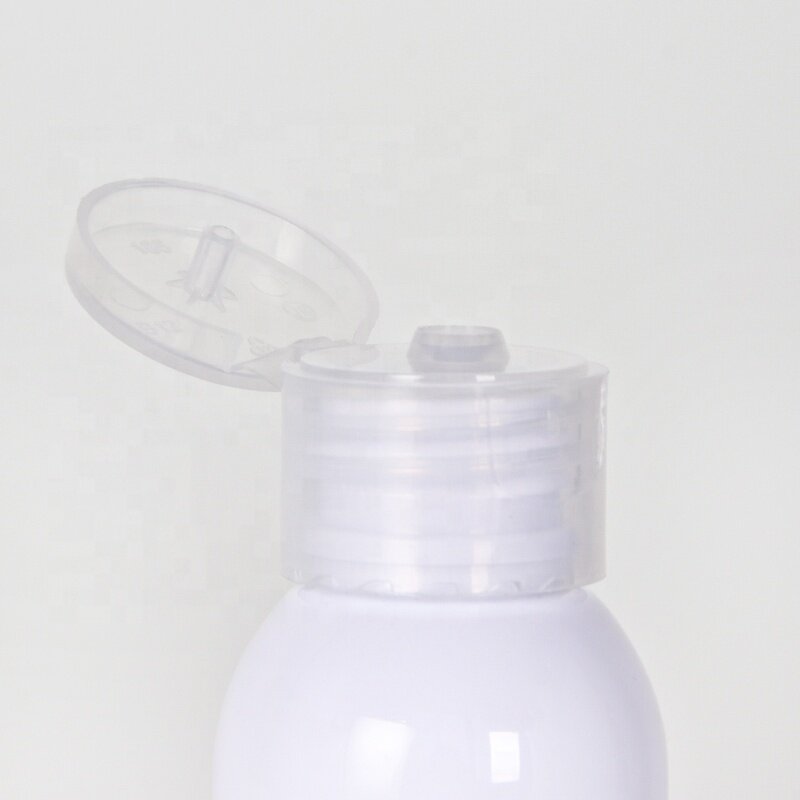 60mL White Cosmetic Body Lotion Refillable Plastic Cap Lotion Bottle
