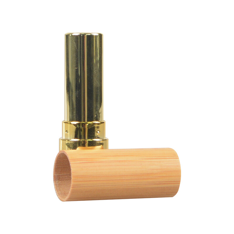 newest bamboo lip balm container empty tube eco friendly material cosmetic lipbalm tube