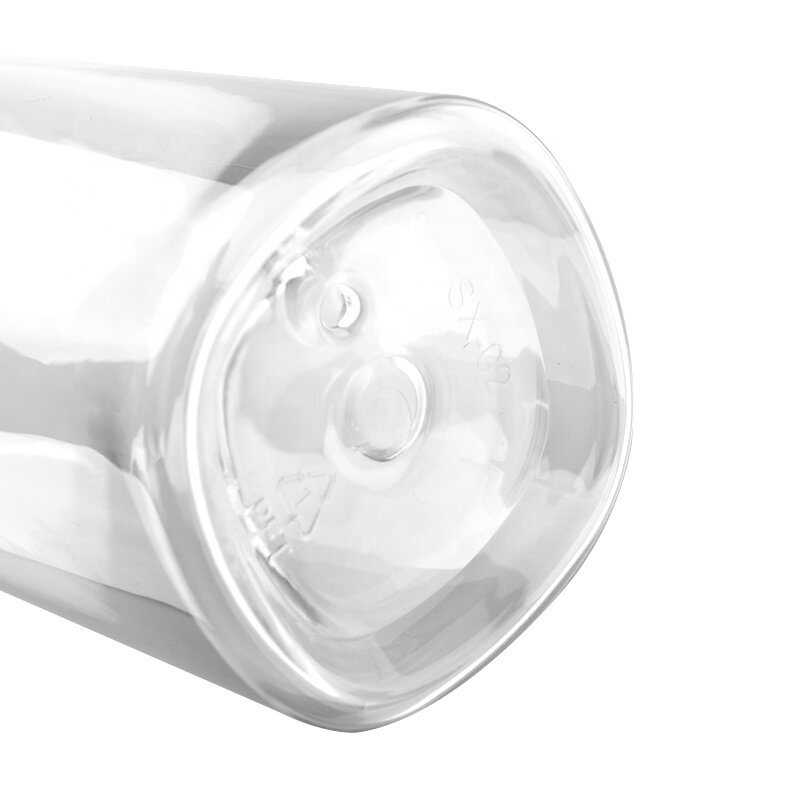 New arrival 200ml clear plastic bottle cosmetic PET bottle with sliver plastic cap