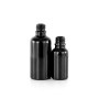 Top suppliers 30ml 50ml 100ml matte black glass spray bottle,ready to ship cosmetic packing empty black glass bottle