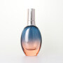 Blue and orange two-color high-end skin care products sub-bottle empty bottle press pump water milk cream bottle
