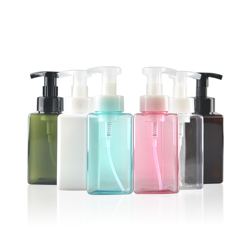 250ml Shampoo Facial Cleanser Hand Sanitizer Plastic Bottles, PETG Lotion Mousse Foam Pump Wash Bottle