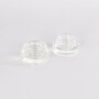 Skin care packing 15g 30g 50g 100g cosmetic clear glass jar with bamboo lid