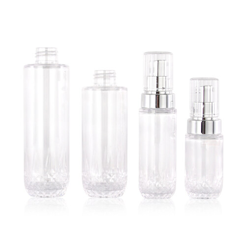 Clear thick wall plastic PET diamond shaped spray bottle
