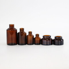 Behälter für ätherisches Öl des Serums 15 ml 30 ml 60 ml 100 ml Schulter klare bernsteinfarbene Glasflasche