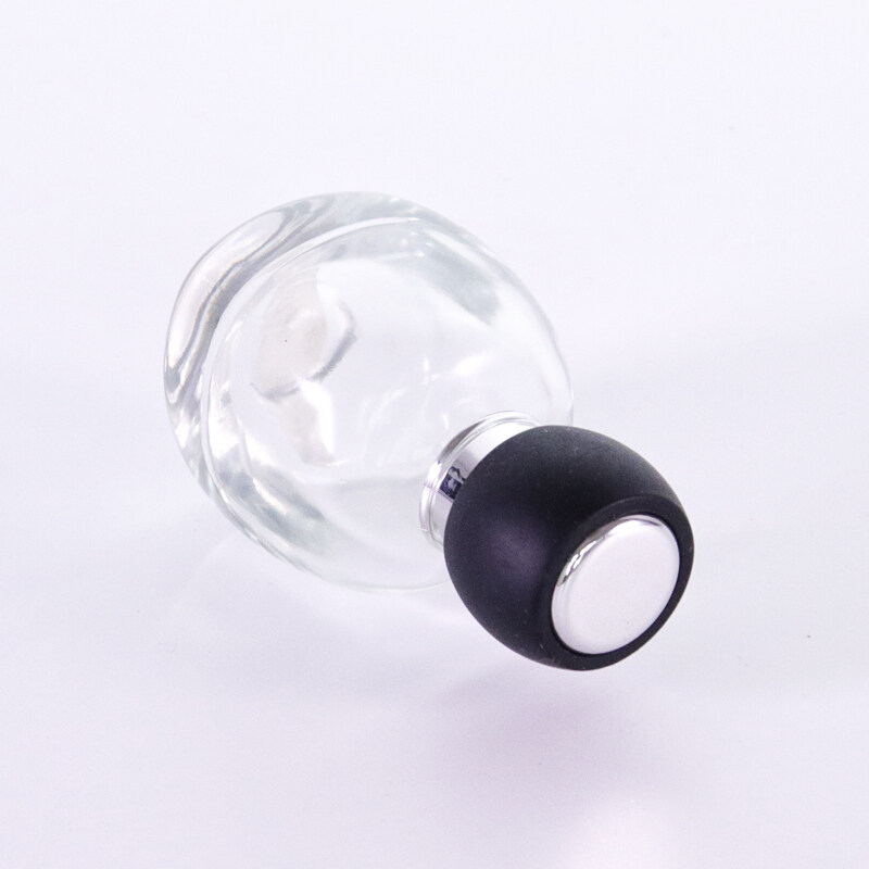 20ml 30ml 50ml 100ml glass perfume bottle special model metallic with  plastic cap
