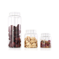 160ml 330ml 770ml fancy airtight food storage glass jar container with screw acacia wood lid
